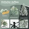 DELUKE® Weihnachtsbaum künstlich 160cm mit Schnee [Inkl. Produktbild-Vorschau 7