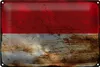 Blechschild Flagge Monaco 30x20cm Flag of Monaco Rost Produktbild-Vorschau 1