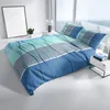 Mikrofaser Bettwäsche Set 135x200 cm 80x80 cm Petrol Blau Produktbild-Vorschau 2