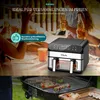 Heißluftfritteuse 2x5L, Airfryer Doppelkammer Einkammer Produktbild-Vorschau 8