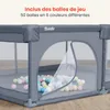 Teddle Parc Bébé - Parc bébé avec 50x balles de jeux - 120 Voir les images du produit 6