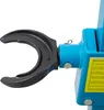 A close-up view of a blue hydraulic spring compressor with a black clamp. Produktbild-Vorschau