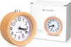 Navaris Analog Holz Wecker mit Snooze - Retro Uhr mit Produktbild-Vorschau 7