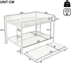 Flieks Etagenbett 140x200cm mit Ausziehbett, Metallbett Produktbild-Vorschau 7