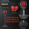HOMCOM Sac de frappe sur pied punching ball pour enfants et Voir les images du produit 4