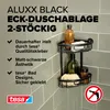 tesa ALUXX BLACK Eck-Duschablage 2-stöckig Badregal schwarz Produktbild-Vorschau 3