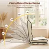 COSTWAY Relaxfauteuil, 360° draaibaar, vloerstoel met Productafbeelding-voorbeeld 5