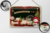 Blechschild Weihnachten WARM CHRISTMAS GREETINGS 30x20cm Produktbild-Vorschau 3