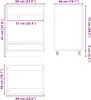 vidaXL Szafka SKI Miodowy brąz 60 x 46 x 81 cm Lite drewno Podgląd zdjęcia produktu 8