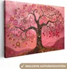 MuchoWow® - Leinwandbilder - Baum - Baum des Lebens - Rosa Produktbild-Vorschau 1