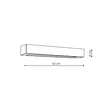 Nástěnné svítidlo Ibros LED 9W 4000K 63 cm černé IP44 Náhled obrázku produktu 3