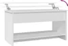 vidaXL Table basse blanche 102x50x52,5 cm Bois composite Voir les images du produit 8