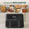 Princess Heißluftfritteuse Doppelkorb 2 Fß¤cher 11 L BPA Produktbild-Vorschau 4