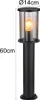 Globo Lighting Außenleuchte Edelstahl schwarz matt, 1x E27 Produktbild-Vorschau 4