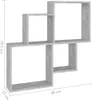 vidaXL Würfelregal Betongrau 80x15x78,5 cm Holzwerkstoff Produktbild-Vorschau 6