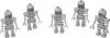 5x LEGO Roboter-Skelette Produktbild-Vorschau 2