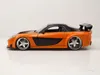 Mazda RX-7 1993 orange schwarz Fast & Furious Han Produktbild-Vorschau 3