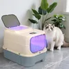 Katzentoilette mit Deckel Katzenklo bakterientötend Produktbild-Vorschau 1