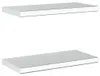 vidaXL Nástěnné police 2 ks 50x23,5 cm stříbrná nerezová Náhled obrázku produktu 6