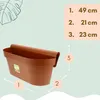 2x Geländerkasten Balkon mit Wasserspeicher Blumentopf Zaun Produktbild-Vorschau 2