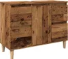 vidaXL Mobiletto lavabo in legno vecchio 80x33x60 cm Anteprima dell’immagine prodotto 1
