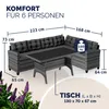 CASARIA® Polyrattan Ecklounge Set WPC Esstisch Ecksofa Produktbild-Vorschau 3