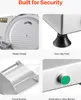 Collage of four close-up images showing different features of a meat slicer. Náhled obrázku produktu