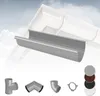 RAINWAY S Regenrinnen System (Dachrinne grau) - PVC-U Produktbild-Vorschau 1