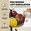 eluno 2patrová kulatá mísa na ovoce / košík na chléb, mísa Náhled obrázku produktu 6