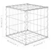vidaXL Gabion cube haut fil d'acier 30x30x30 cm Voir les images du produit 8