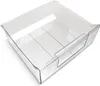 A clear, well-lit studio shot of a transparent plastic drawer. Voir les images du produit