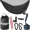 ROBBX® Hängematte mit Moskitonetz schwarz Produktbild-Vorschau 2