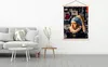 MuchoWow® Textilposter Mädchen mit Perlenohrring - Gold - Produktbild-Vorschau 3