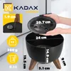 KADAX Blumentopf Blumentopf 24 cm Abdeckung + Einsteckbeine Produktbild-Vorschau 2