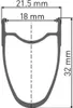 Felge DT Swiss RR 511 28" schwarz 622-18 VL 6,5mm 28 Loch Produktbild-Vorschau 3