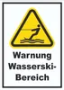 Schild Warnung Wasserski-Bereich A2 Rückseite selbstklebend Produktbild-Vorschau 1