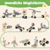 COSTWAY Werkbank Kinder, Holz Werkzeugbank mit 42 TLG. Produktbild-Vorschau 5
