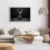 Gerahmtes Poster - Rahmen in heller Eiche - Frau Gymnastik Produktbild-Vorschau 7