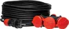 Rallonge triple 25m 250V 16A Schuko 3×2P+Z H05RR-F 3×1,5 Voir les images du produit 9