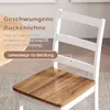 Set di 4 sedie da pranzo COSTWAY, sedie da cucina in legno, Anteprima dell’immagine prodotto 5