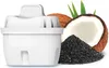 A white water filter cartridge is shown in front of a coconut and a pile of charcoal. Náhled obrázku produktu