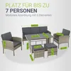 Juskys Polyrattan Gartenmöbel Sitzgruppe Turin Set 6 teilig Produktbild-Vorschau 4