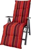 Auflage Relaxliege Naxos 20208-3 terracotta-rot gestreift Produktbild-Vorschau 1