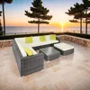 tectake® Aluminium Rattan Lounge Marbella wetterfest und Produktbild-Vorschau 8