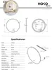 HOKO Badspiegel LED Anti-fog Rund 80cm+LED Wechsel Produktbild-Vorschau 9