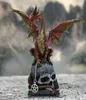 Fate of the World Dragon on Skull Gothic Figur 23cm Produktbild-Vorschau 7