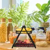 Relaxdays Obstkorb Etagere 2-stöckig, Obstschale für die Produktbild-Vorschau 2