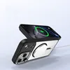 A smartphone case with a magnetic charging ring is shown attached to a smartphone. Náhled obrázku produktu