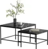 Stoleček kávový stolík Vicco Ramio Černý mramor 60 x 60 cm Náhled obrázku produktu 6