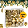 CASARIA® Weihnachtskugeln 103er Set Christbaumkugeln Produktbild-Vorschau 1